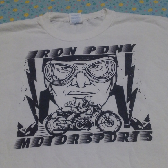 🏍️💨 Iron Pony 🐎 Motorsports 🌎  Columbus Ohio ✨ Shirt XL White Black  Cbus 🔥 - Picture 5 of 7